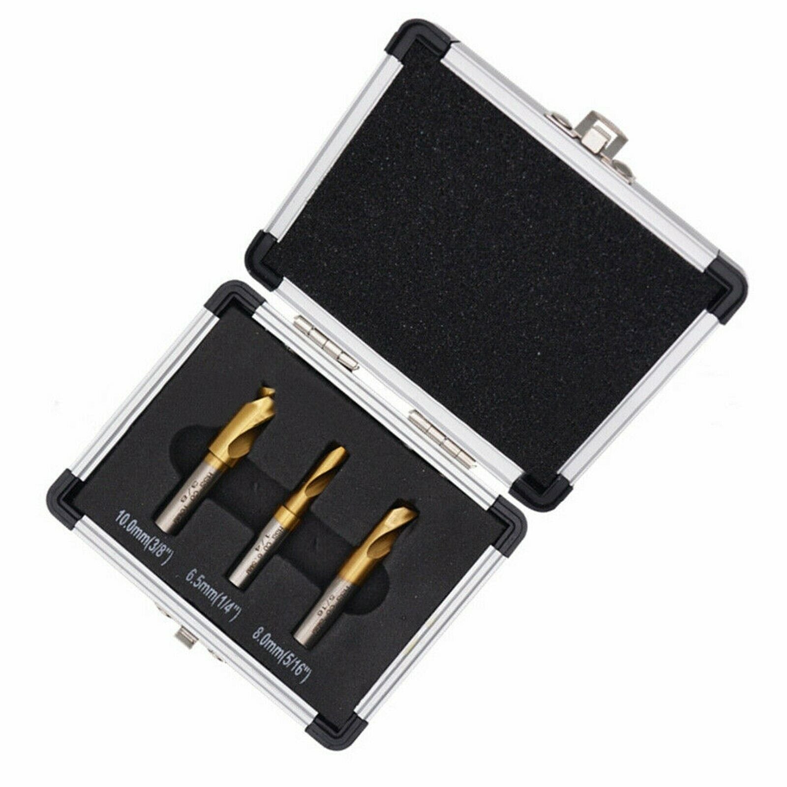 3 PCS HSS Twist Drill Bit for Hard Metal Copper Aluminum Tool 1/4 5/16 3/8