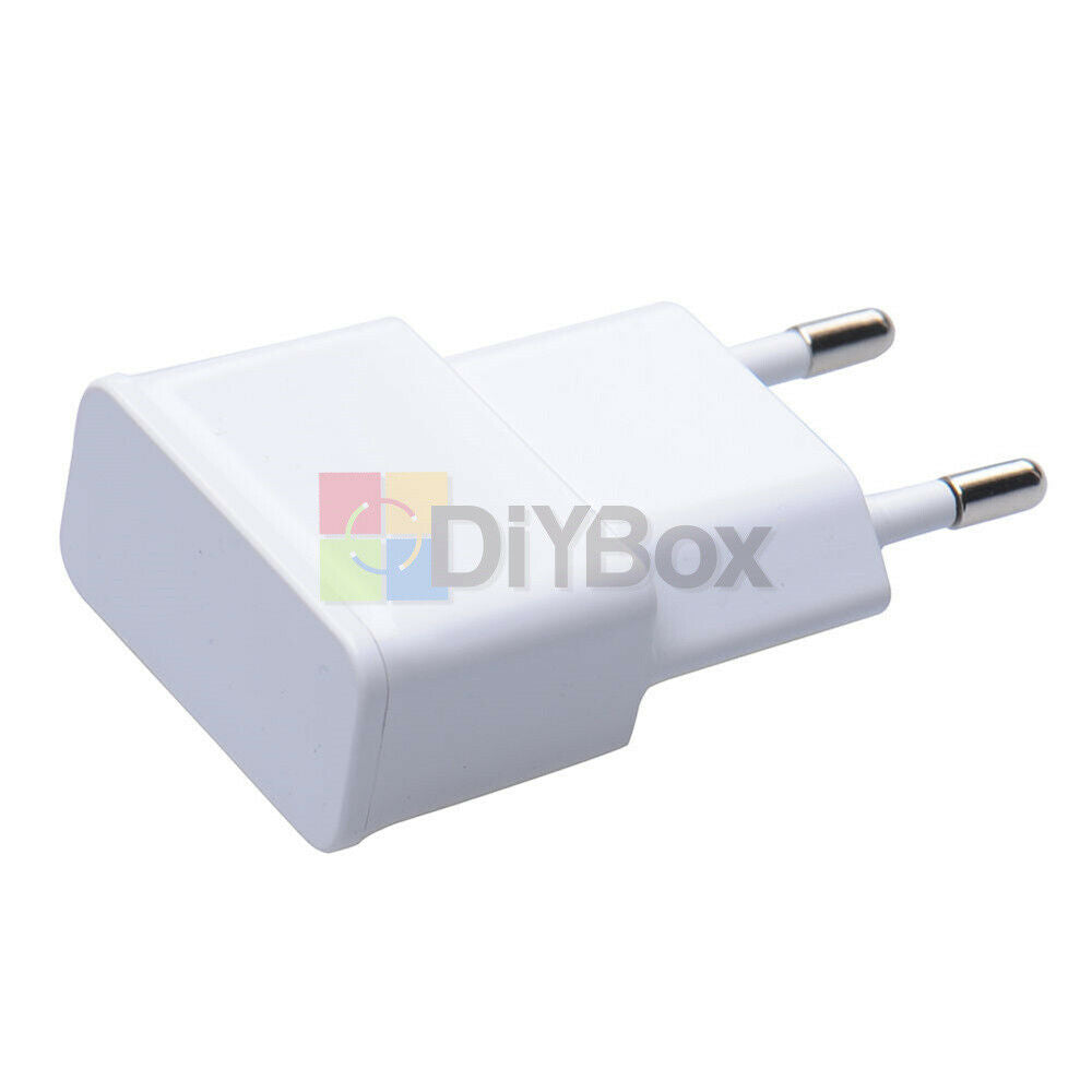 White USB EU Plug 5V 2A Wall Charger 1 Port Charging Travel Power Adapter