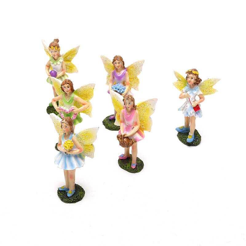 Fairytale Garden Flower Fairy Flying Wing Micro landscape Home Decoration Cra DF
