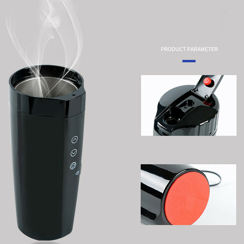 400ML Car Digital Display Mug Insulated Vacuum Drink Water Heating Electric Cup