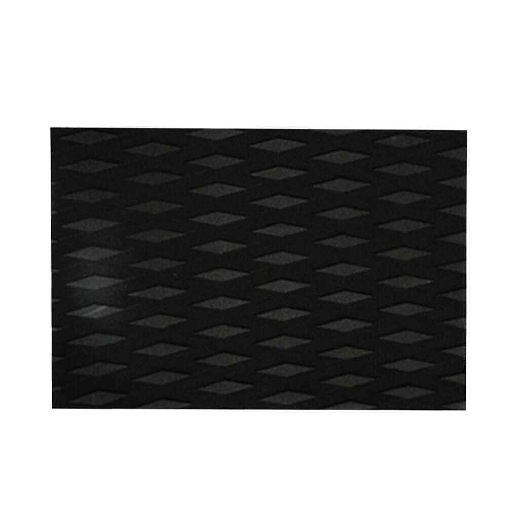 4X EVA Diamond Groove Surfboard Surfing Traction Pad Deck Grip Tail Pad black