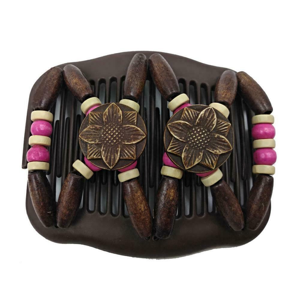 6pcs  Comb Wood, Female Hair Barrette 10.5x8cm