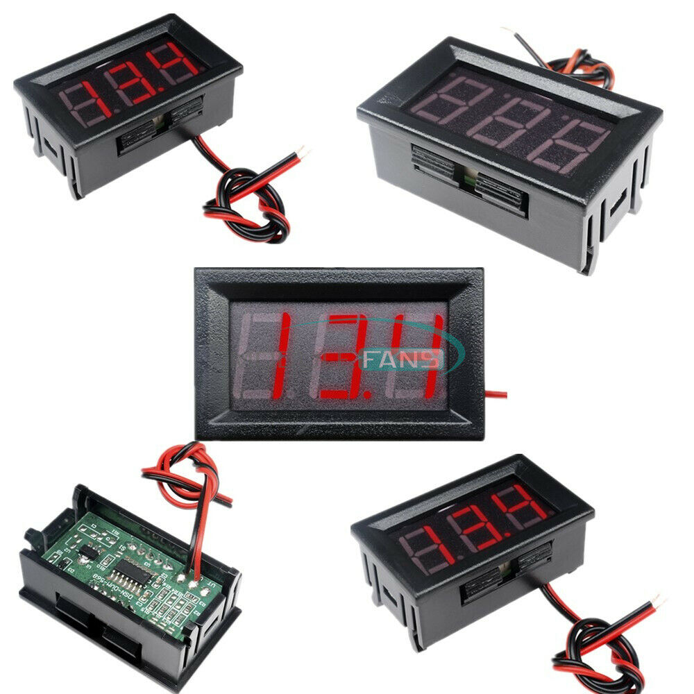 10PCS Red 0.56"Voltmeter LED Panel Three Digital Display Voltage Meter DC4.5-30V