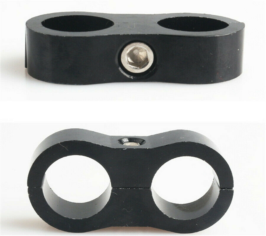 4X AN-10 AN10 19MM 0.75 in Braided Hose Separator Clamp Fitting Adapter Bracket