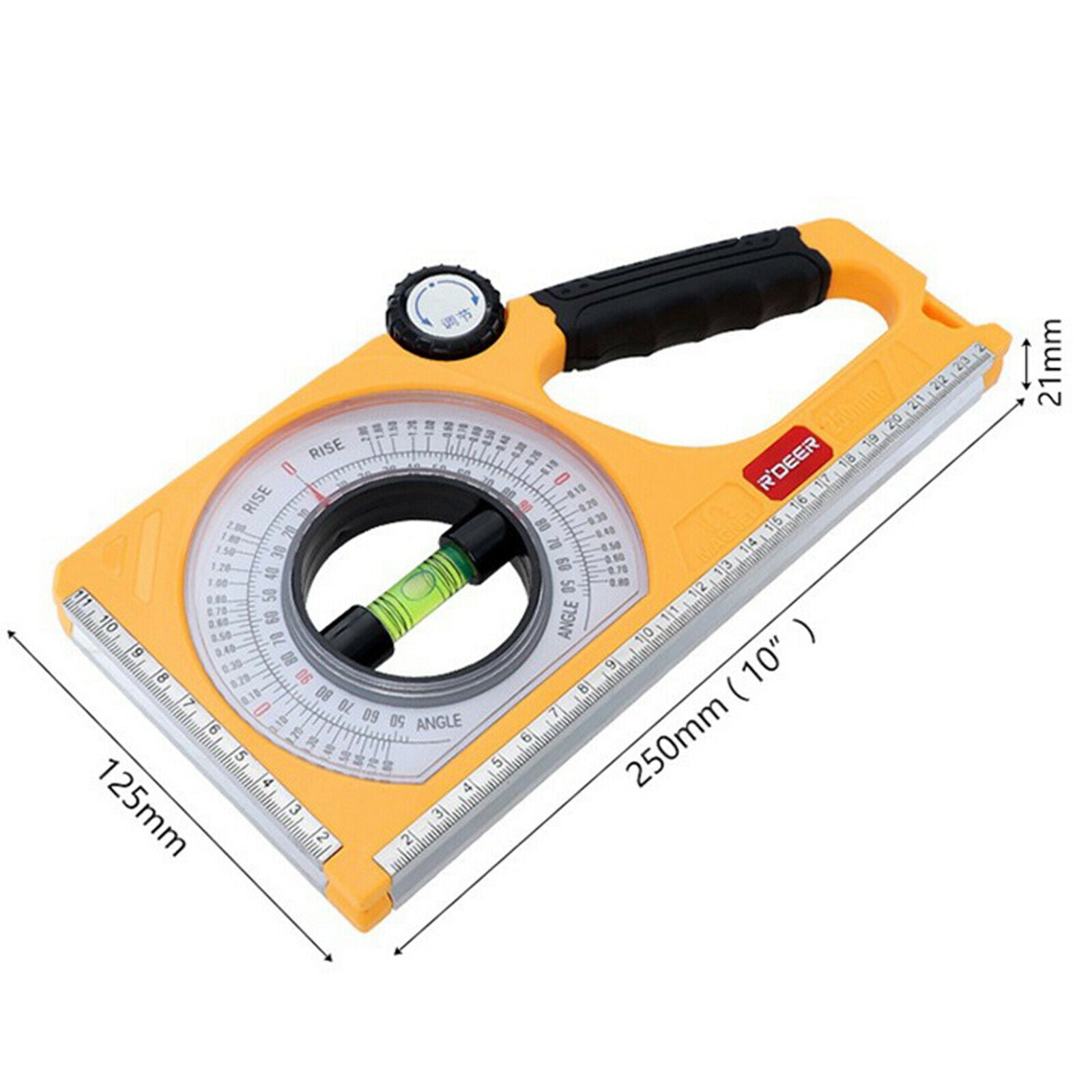 1pcs Multifunction Degree Slope Measure Instruments Bevel Protractor