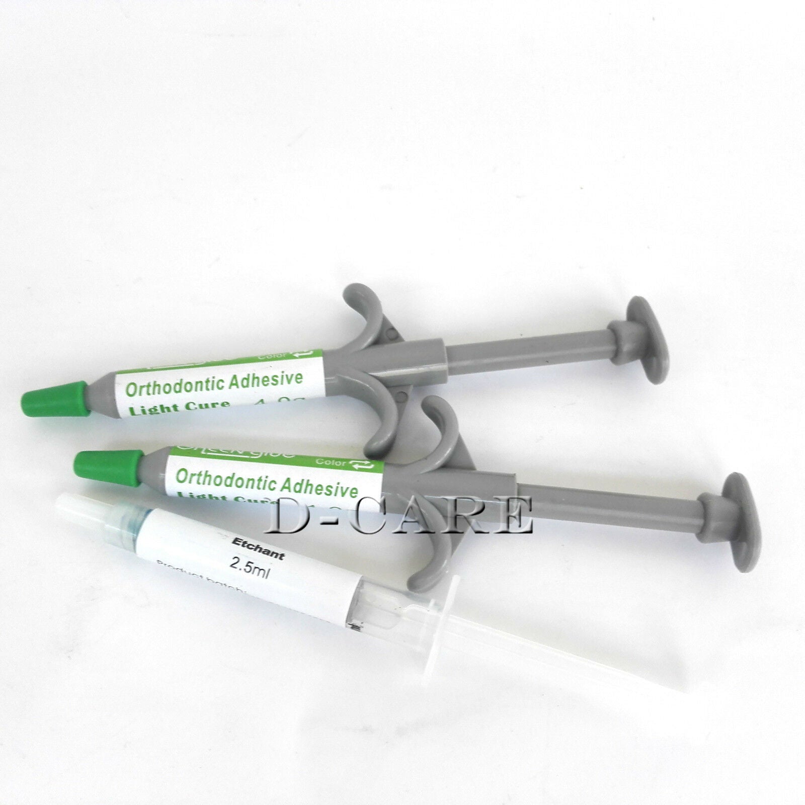 Dental Orthodontic Bracket Green Glue Light Cure Adhesive Primer Syringe Kit DC