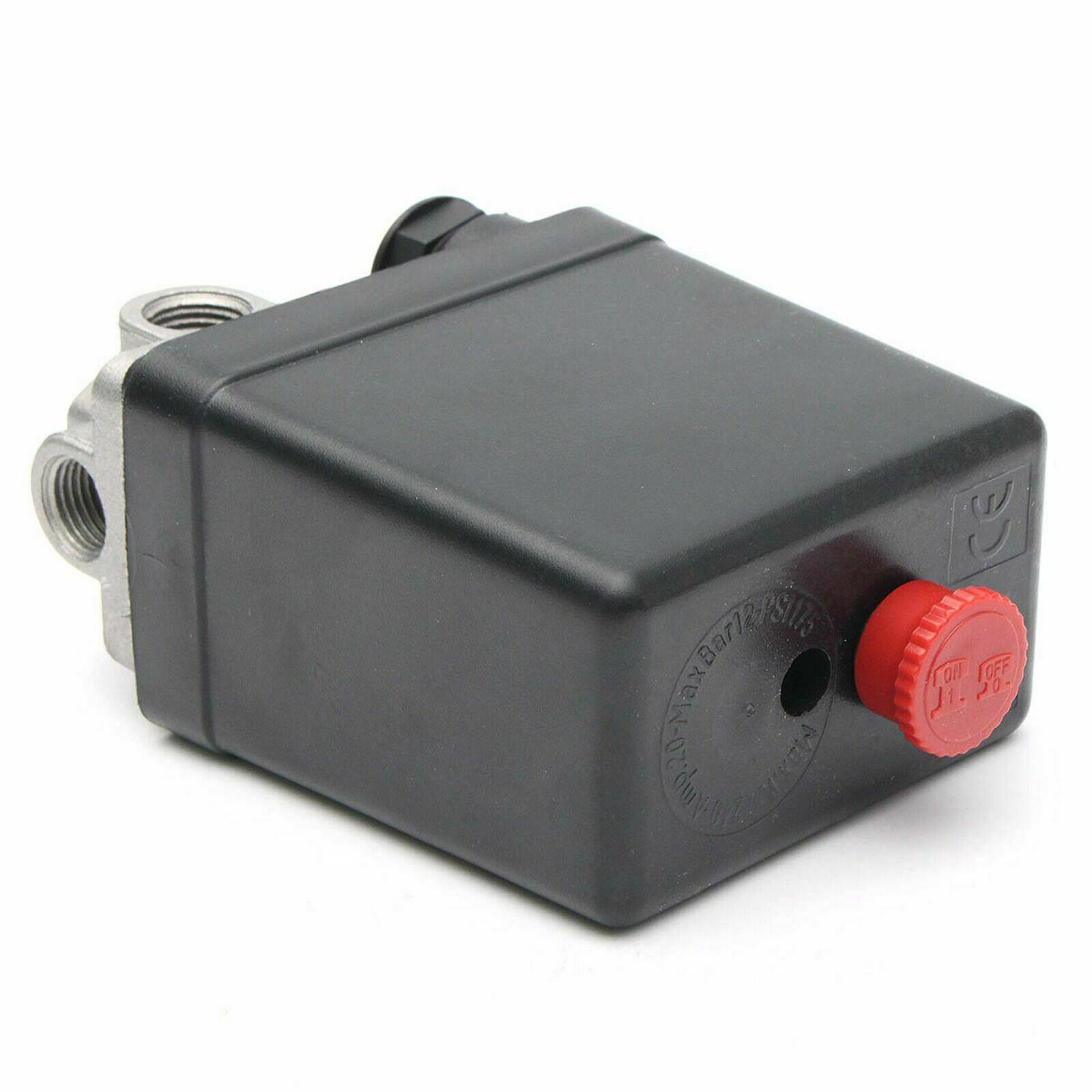 175psi 4 Port Air Compressor Pressure Switch Manifold Regulator + Safety Valve