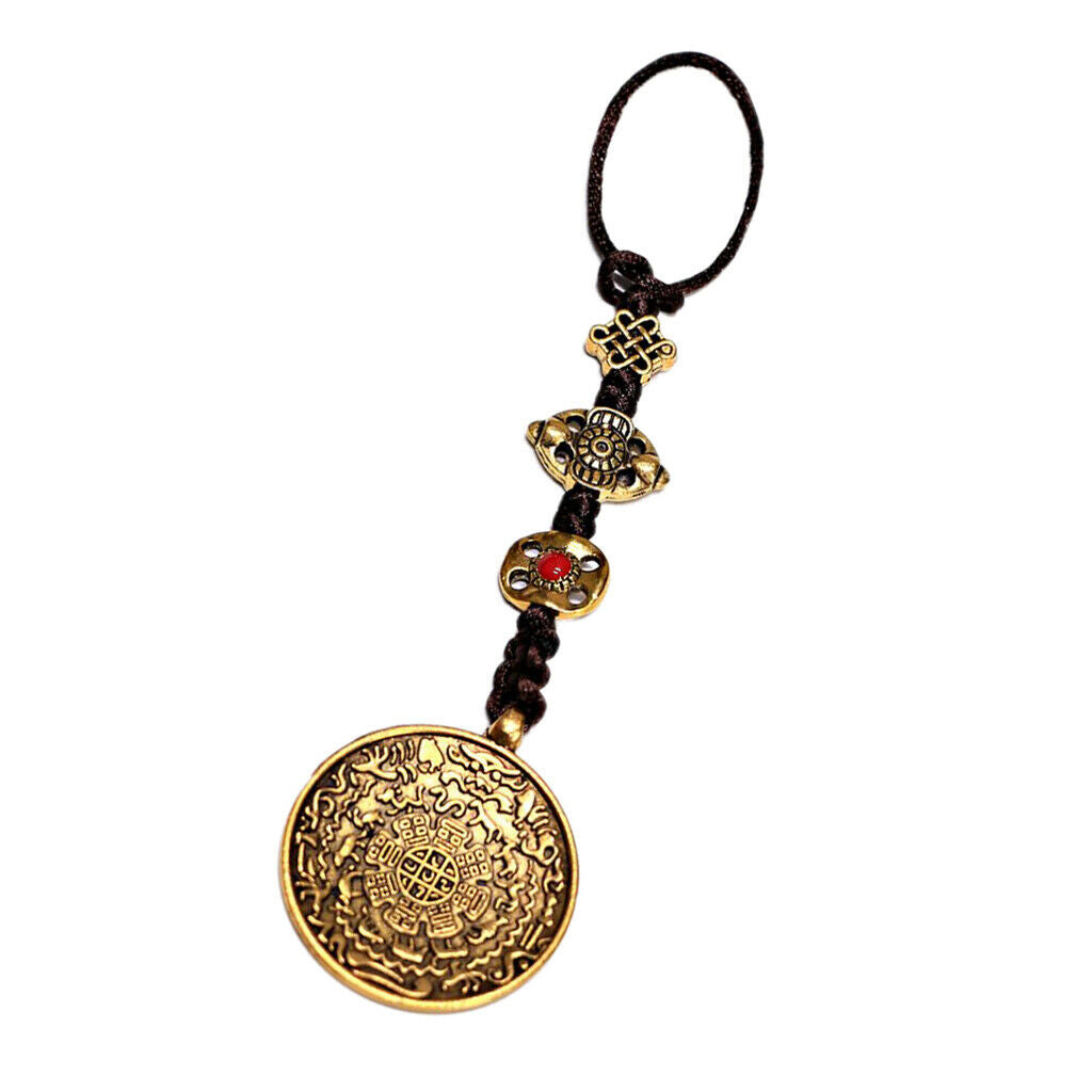 Tibetan Necklace In Copper Hanging Smooth Back Amulet Car Hanging