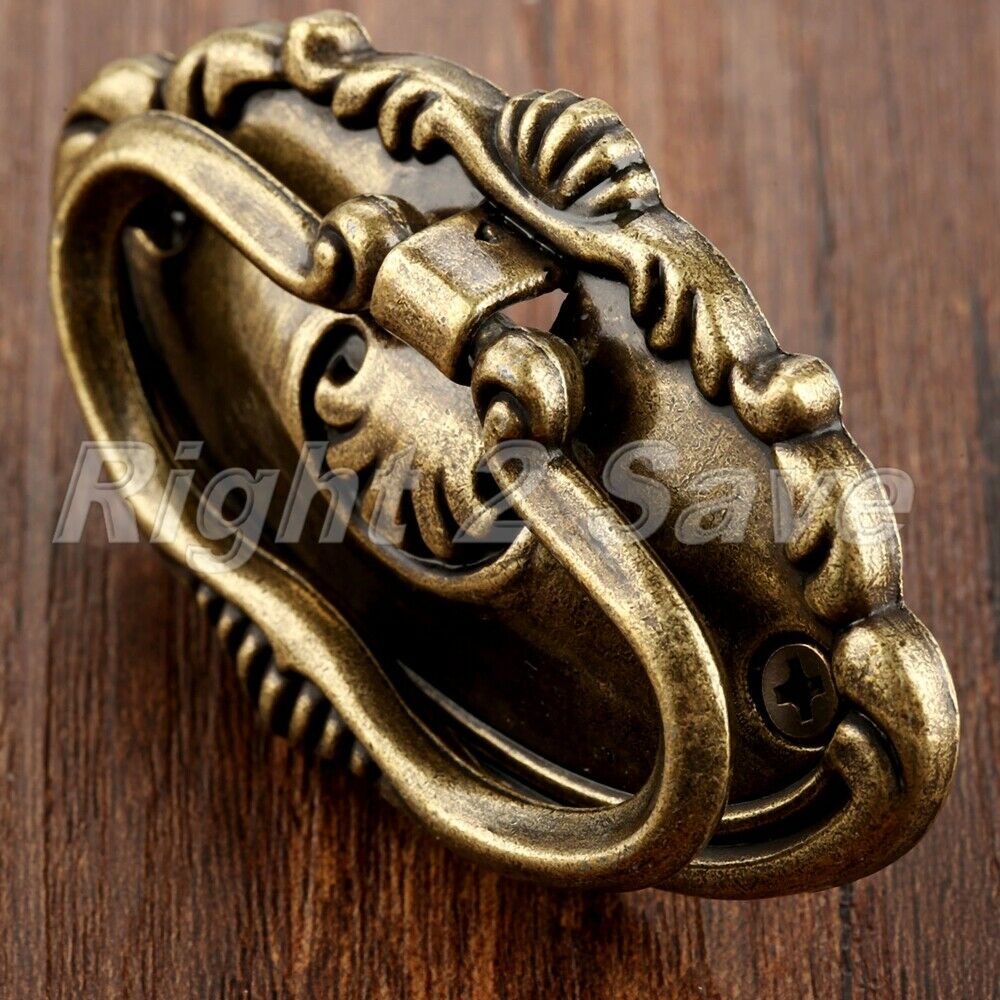 Retro Cabinet Drawer Knob Ring Home Furniture Bookcase Wardrobe Door Pull Handle