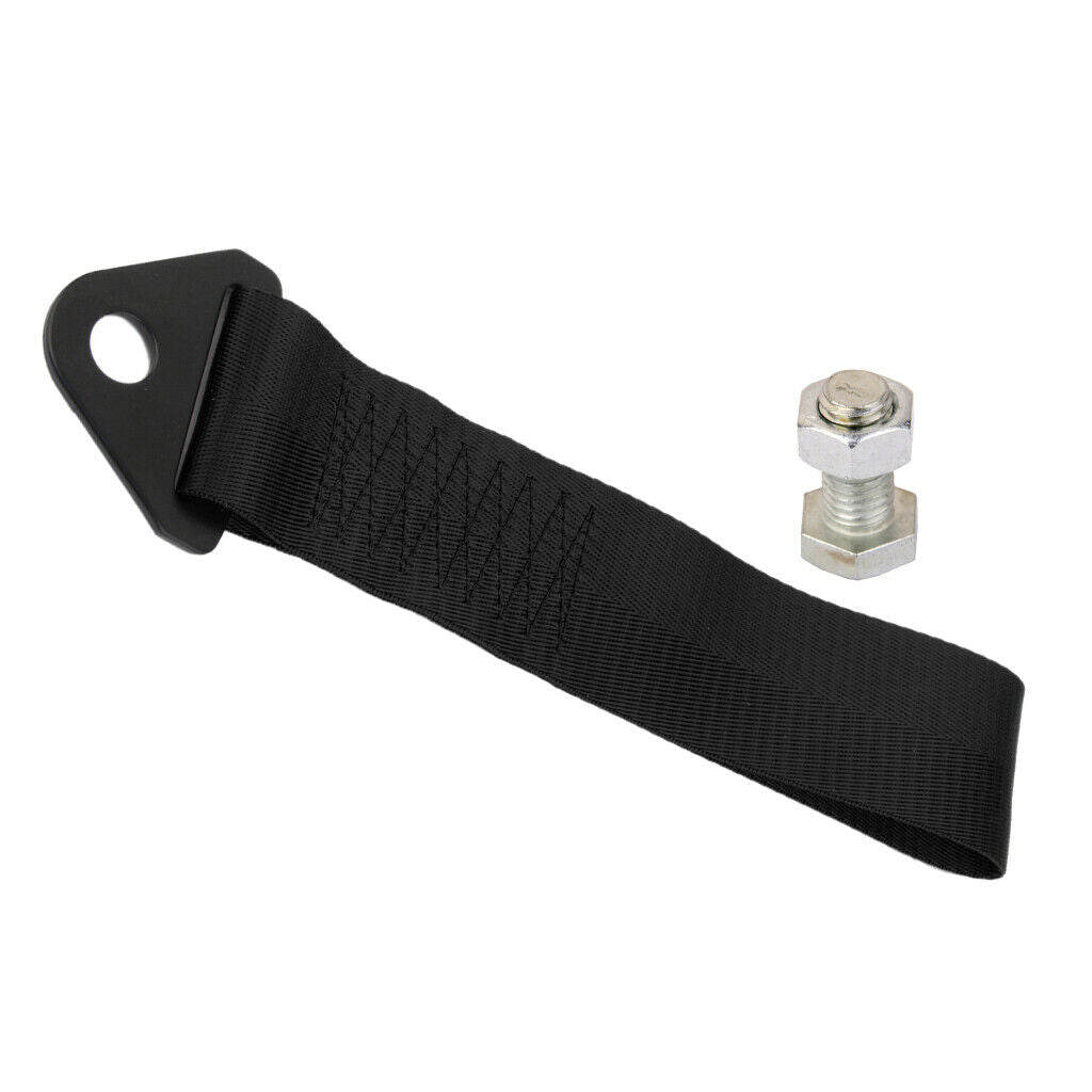 24cmx5cm Heavy Duty Nylon Tie Down Ratchet Strap Set Car Trailer Boat Black