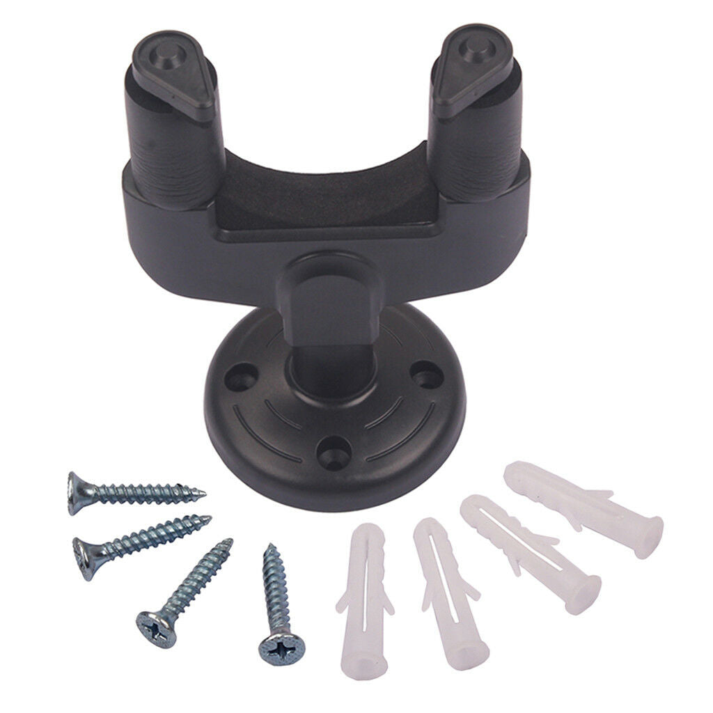 Padded Guitar Display Stand Wall Hanger Holder Bracket Hook for Bass - Black