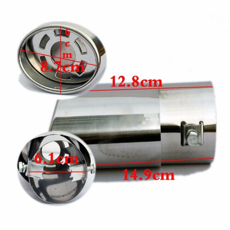 Universal Car Stainless Steel Exhaust Pipe Tip Tail Muffler cover Car Styling