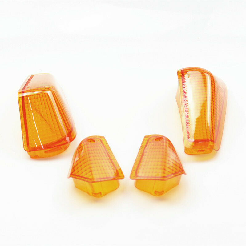 Motorcycle Front Rear Turn Signal Amber Lens Housing Cover For Racing EX ZZR 250