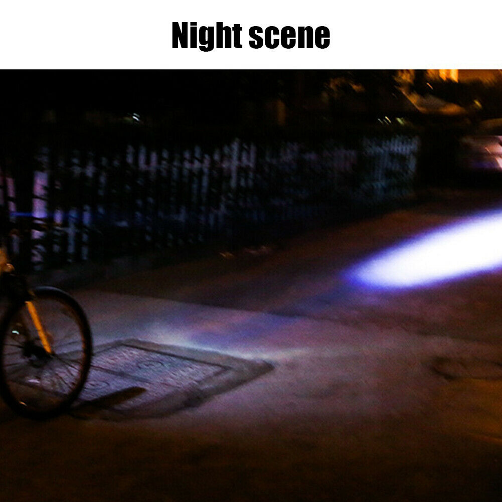 Bike LED Headlight Light Set Waterproof Bicycle Headlight  Modes Zoom Lighting @