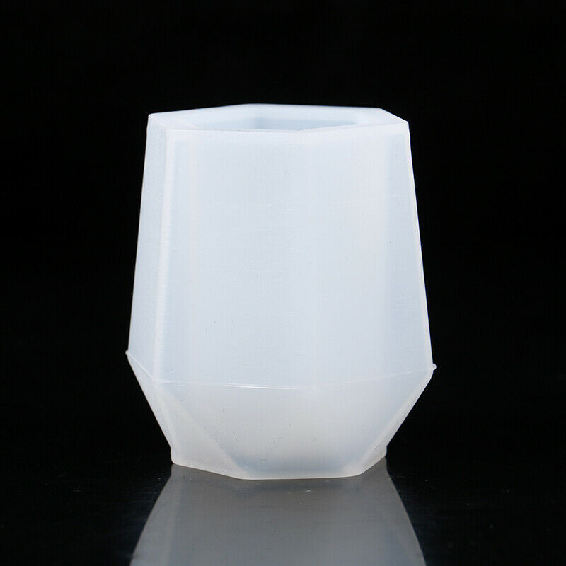 Crystal Epoxy Mold Hexagon Pen Holder Mold Pencil Storage Silicone Mould DIY Lt