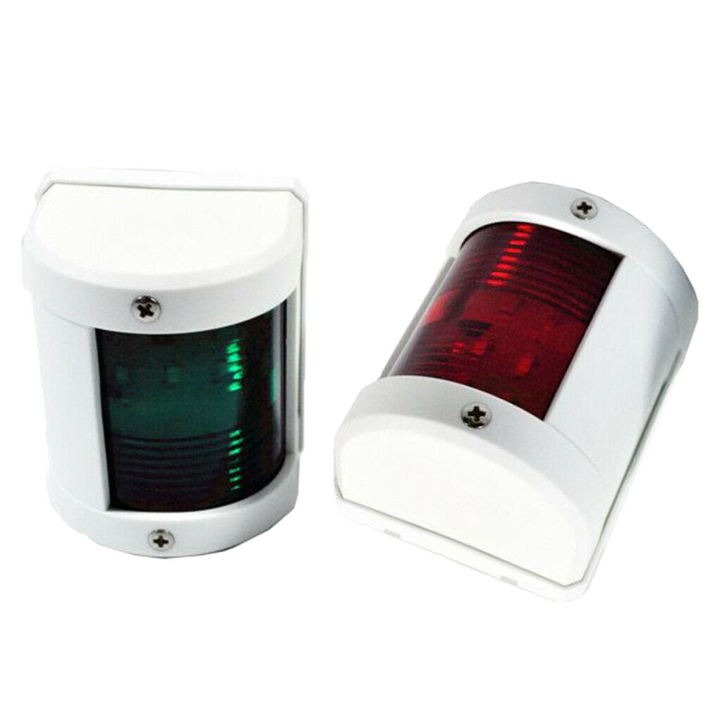 Yacht Red & Green 12V Bow Navigation Light Marine Safe Sailing Signal Lamp