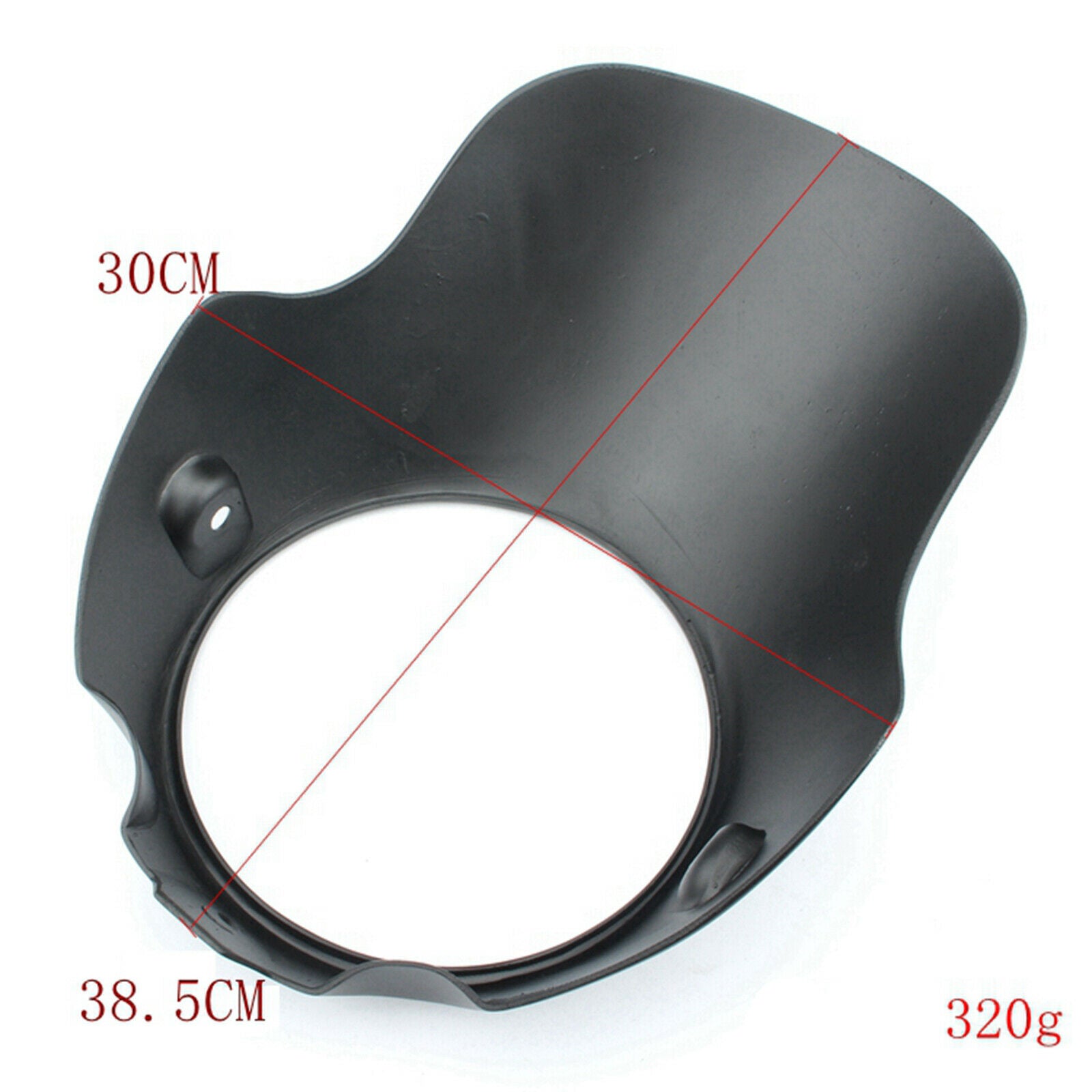 Motorcycle Retro Cafe Racer Style 7" Headlight Fairing Windshield Protector