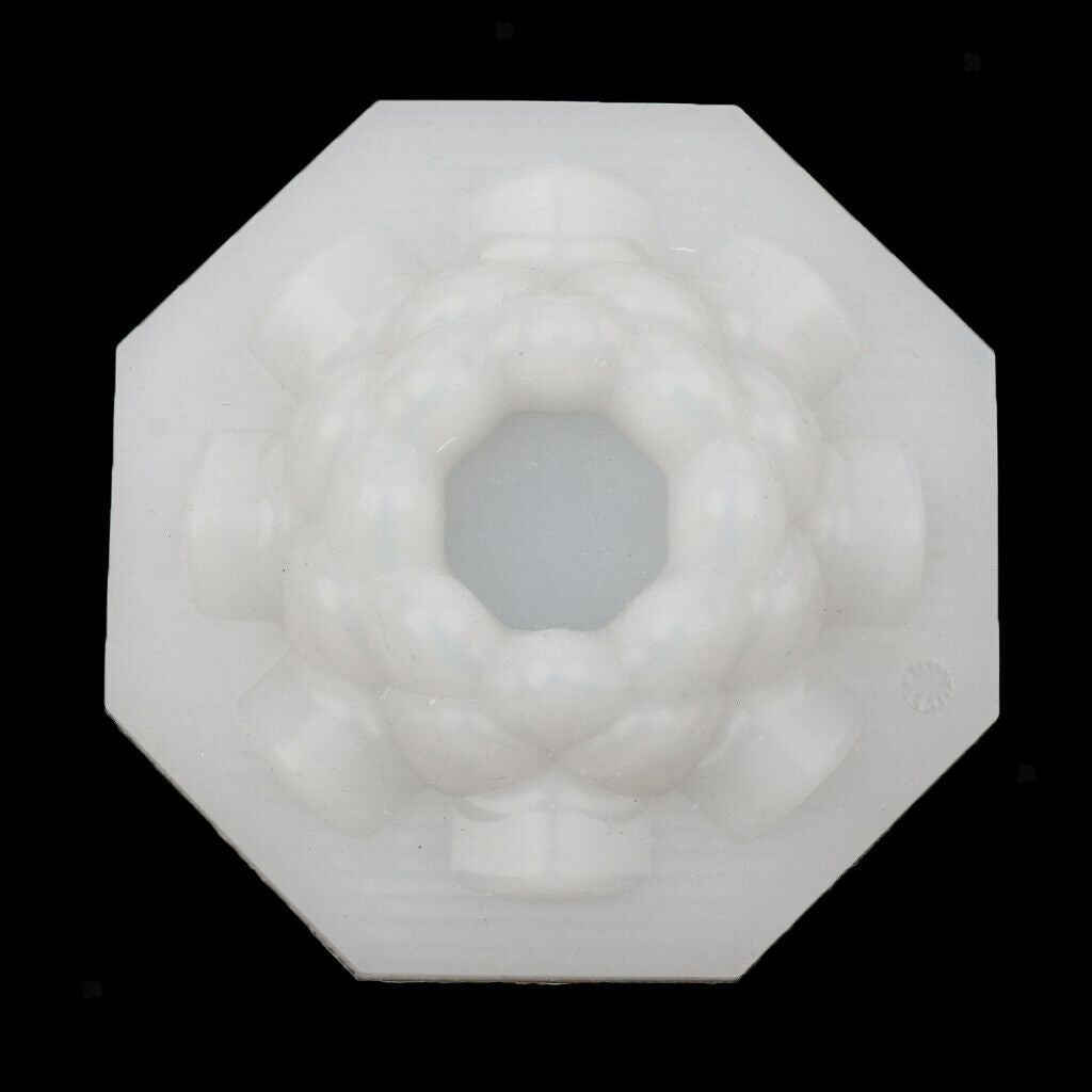 Lotus Flower Shape Candle Mould Soap Mold for DIY Candle Making 5.5x2.7cm
