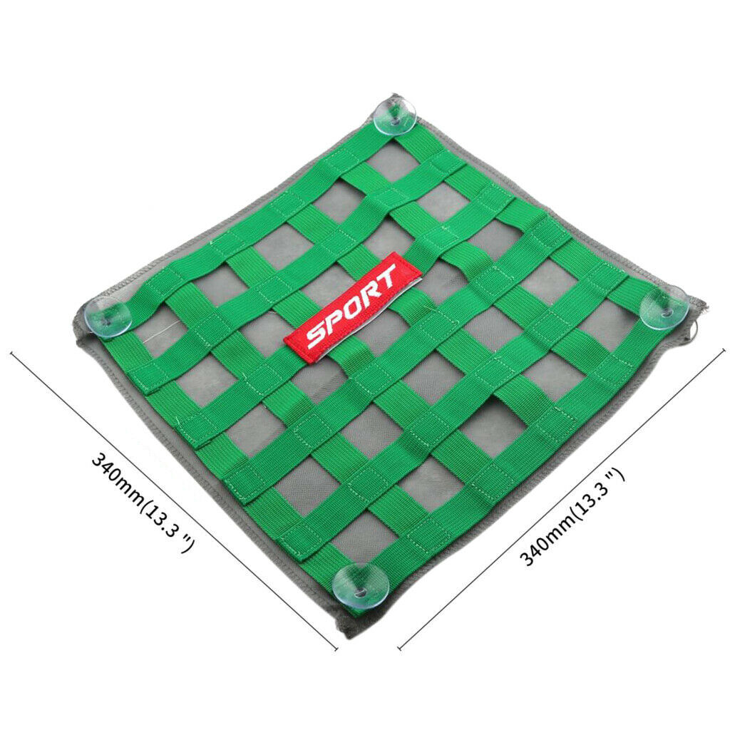 Window Net Ribbon Style Car Safety 34cm x 34cm  Green