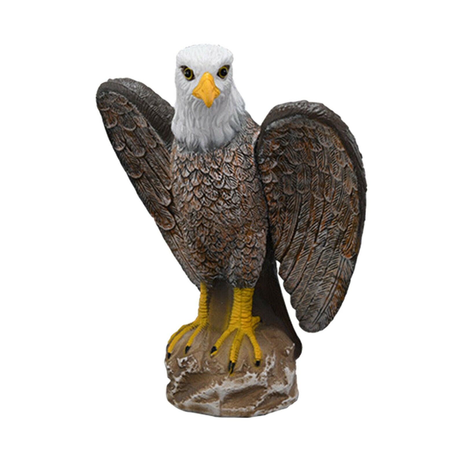 Eagle Decoy Plastic Bird Crow Pigeon Deterrent Statue Lawn Pest Control