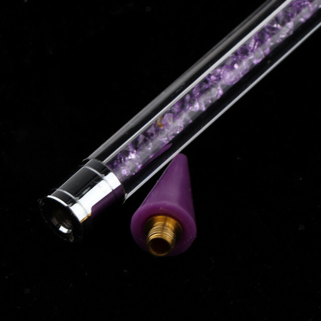 2x Nail Art Rhinestone Picker Adhesive Wax Tip Pencil Dotting Pen Applicator