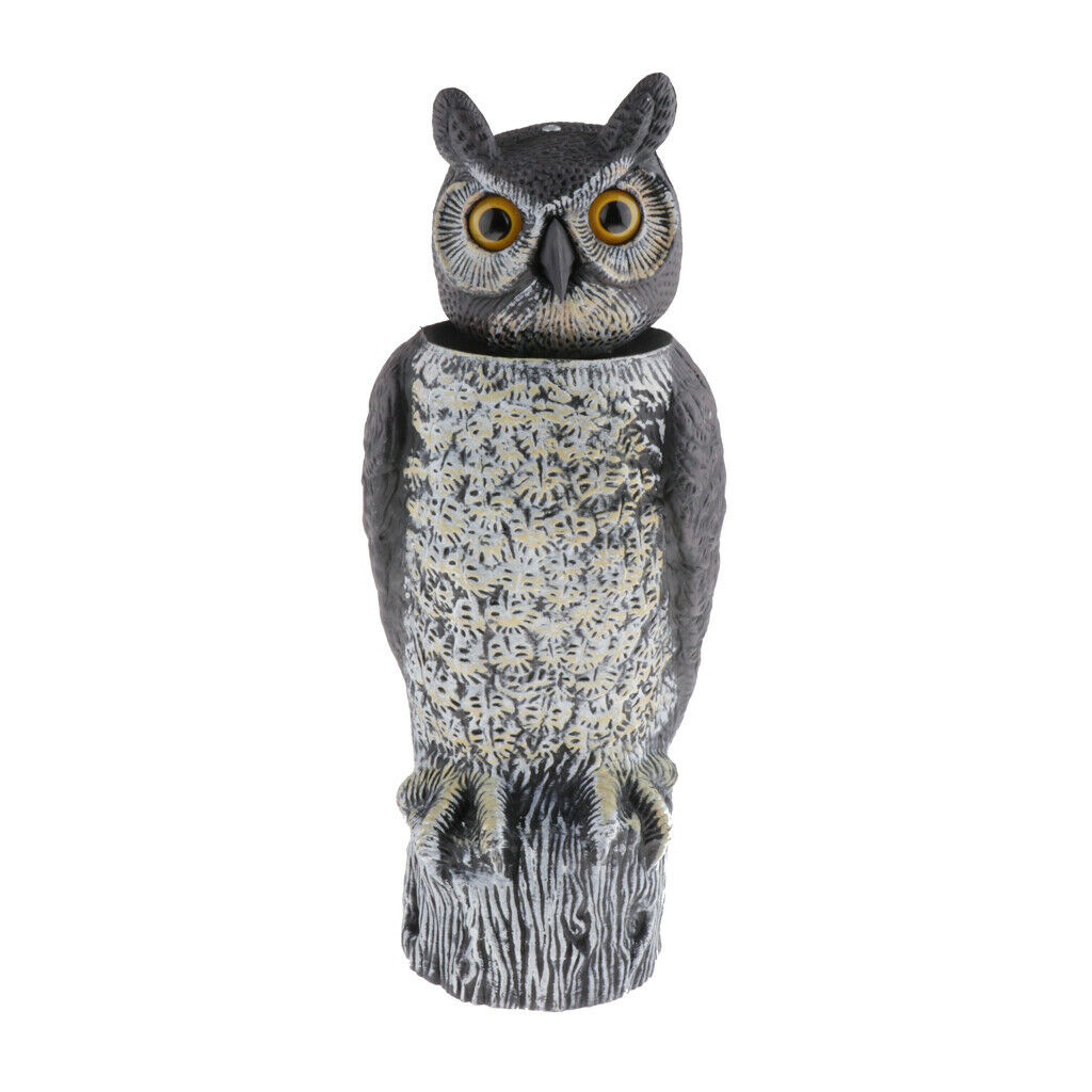 1 Piece Realistic Owl Decoy Statue Hand-Painted Garden Protector, Scares Away