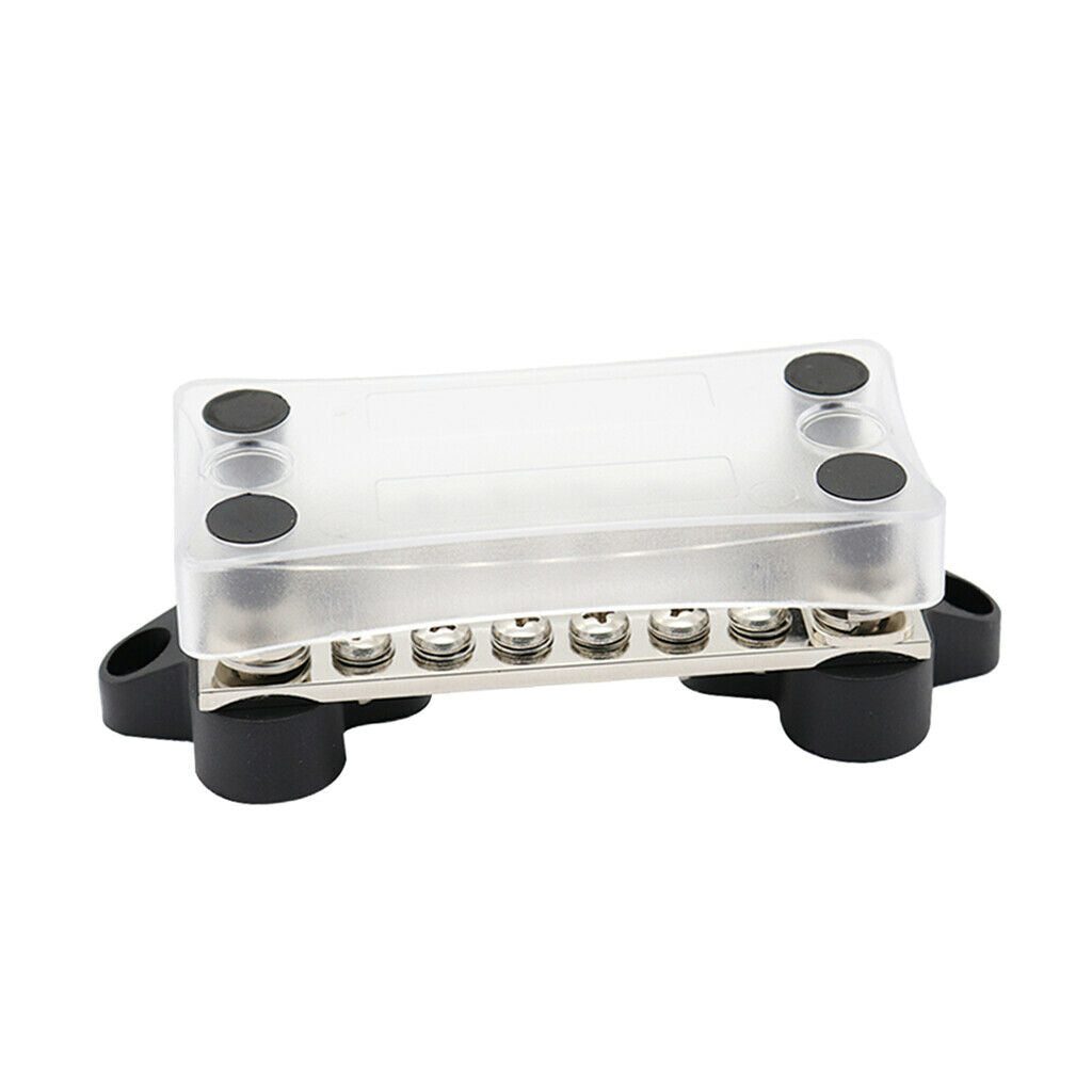 New Bus Bar 6 Way Electrical Terminal Dual Junction Box M4 Stud Kits 6P