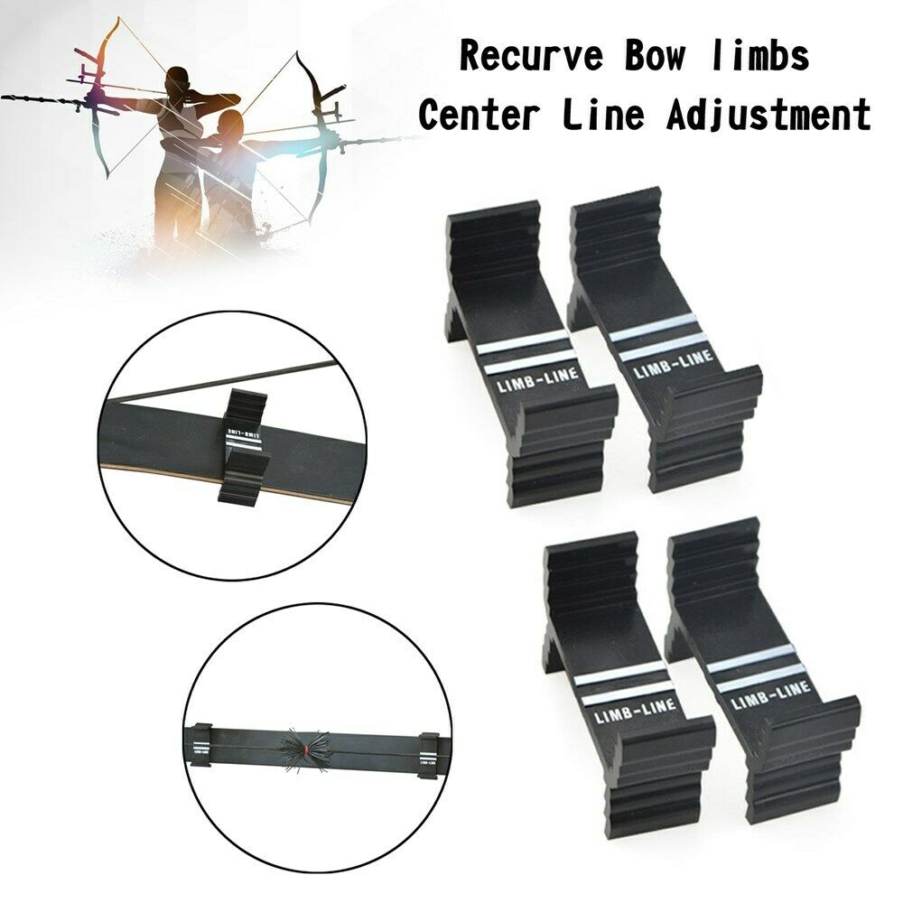 4x Recurve Bow Limbs Center Line Adjustment Gauge Calibration Module Detector US
