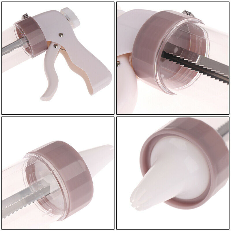 Pastry Tools Cookie Press Tip Sets Cookie Stamps Maker Cutter with 6 Nozzles