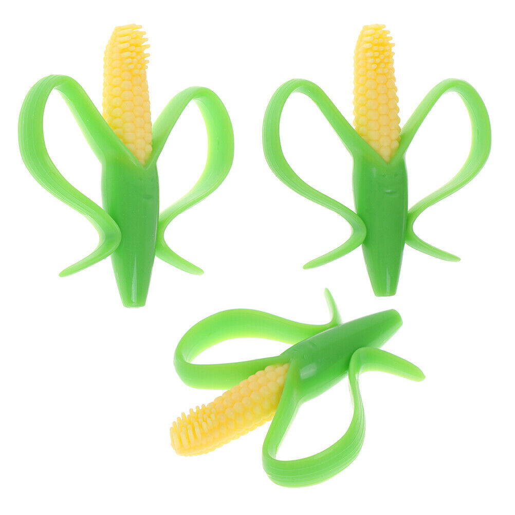 Baby Silicone Teether Training Toothbrush Corn Teething Chew for Infant Ch.l8