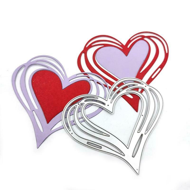 Heart Shape Metal Cutting Dies Stencil DIY Scrapbook Album Paper Card Template