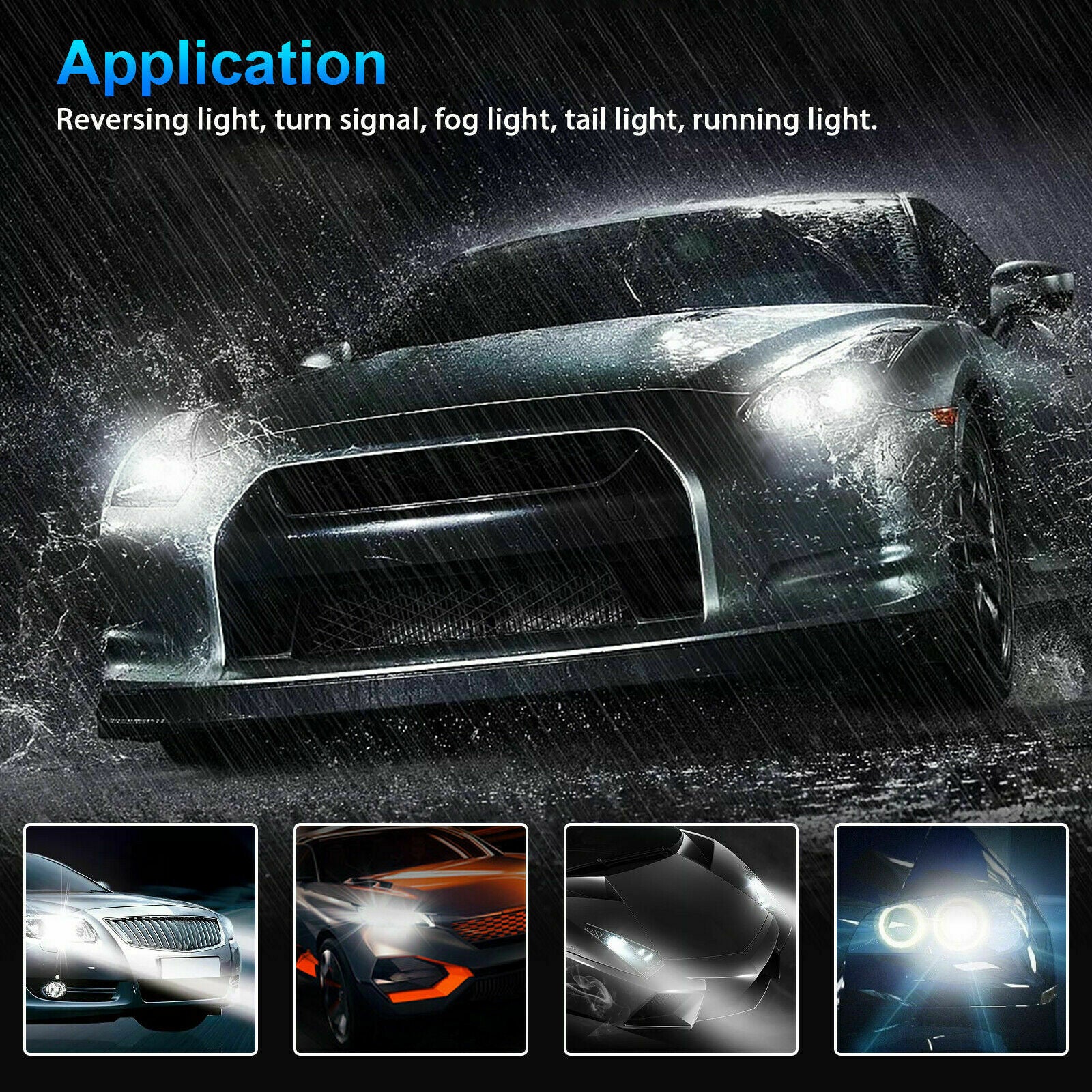 2X MINI H1 LED Headlight Bulbs Conversion Kit 100W 14000LM 6500K Hi/Lo Beam Lamp