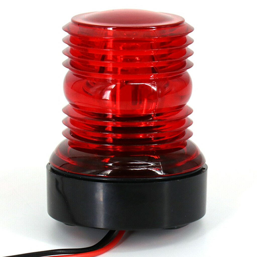 Waterproof Boat Yacht LED Navigation 12V/24V Red 360 Bow Signal Light Lamp