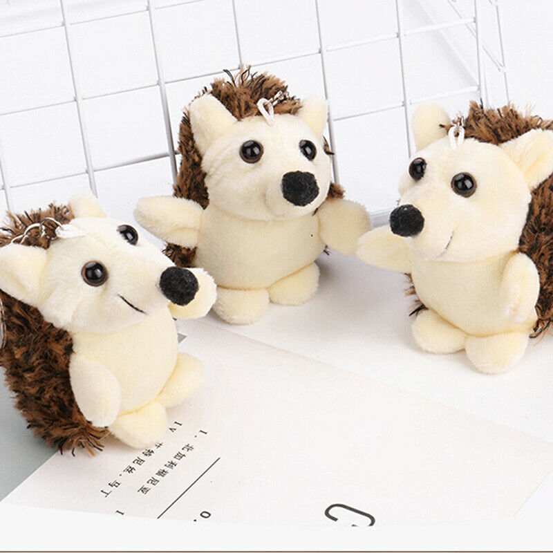 1PCS Cute Plush Hedgehog 7CM  Small Pendant  Mini Soft Stuffed Animal  gi.l8