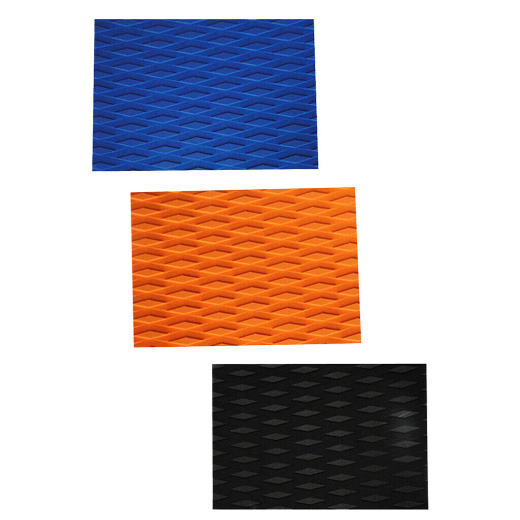 4X EVA Diamond Groove Surfboard Surfing Traction Pad Deck Grip Tail Pad black