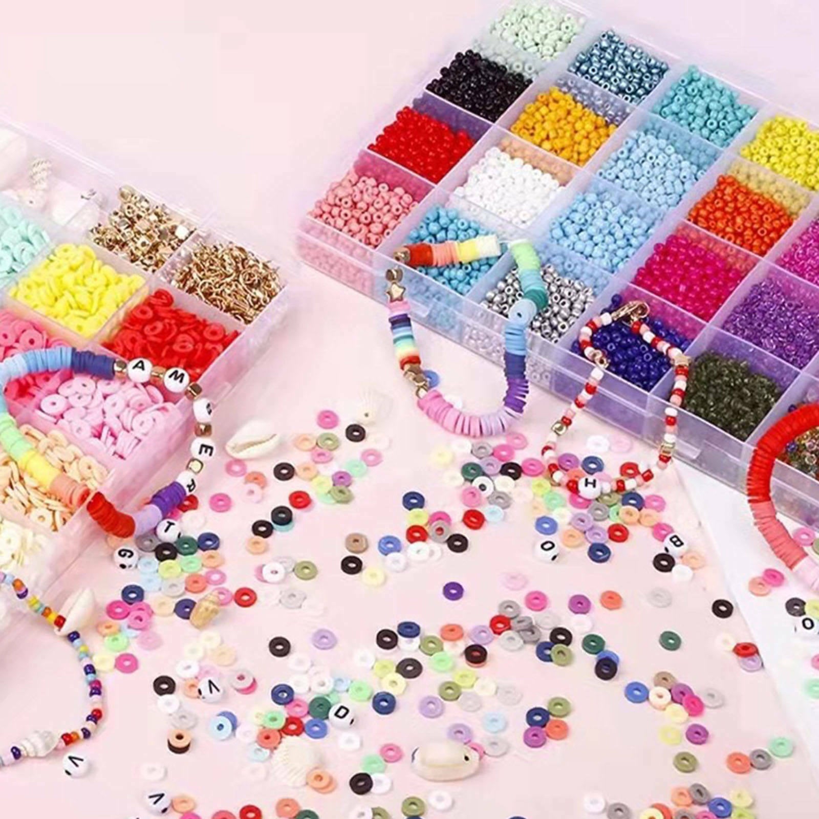 20747Pcs Polymer Clay Beads Pendant Crystal Line for DIY Earrings Jewelry