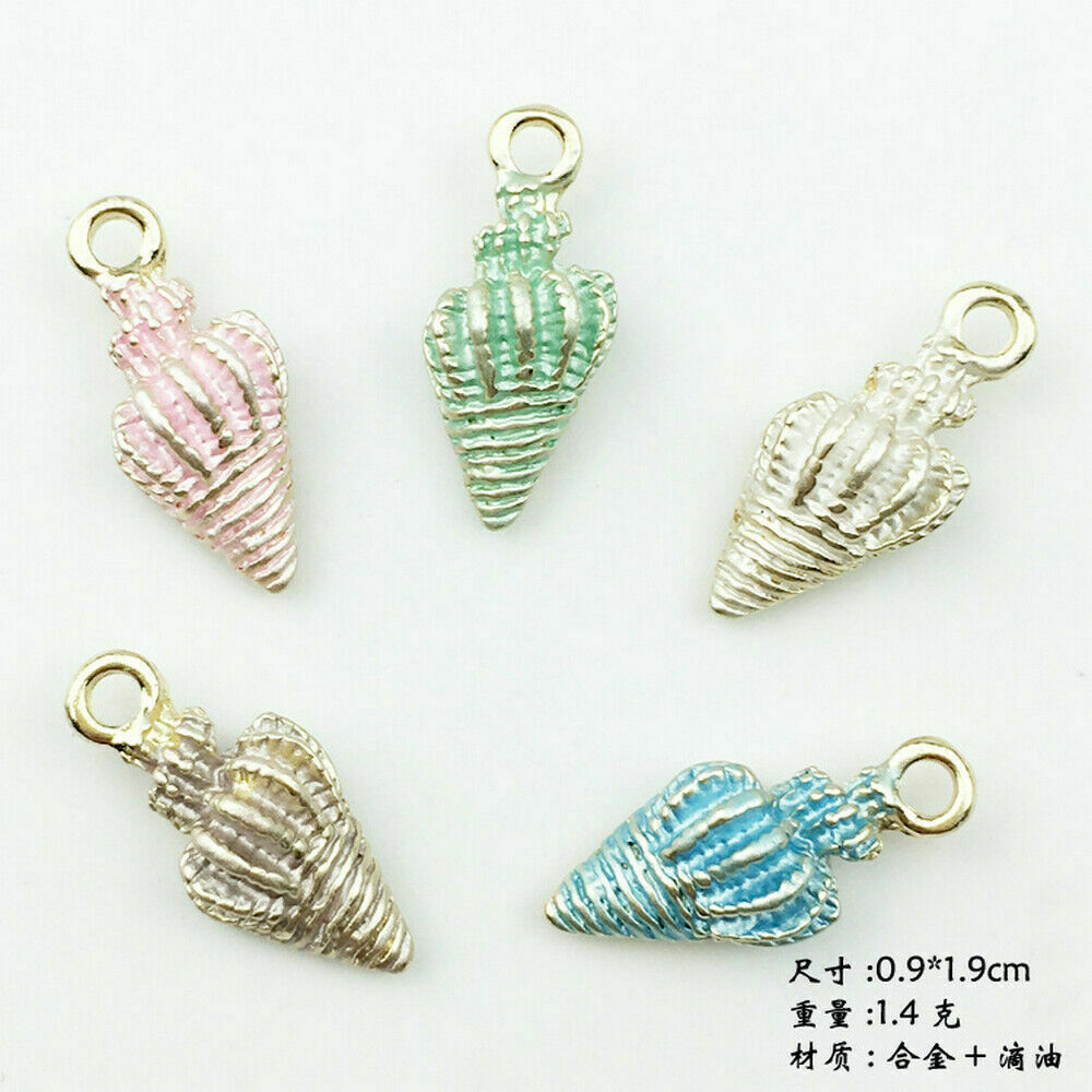 Wholesale 13 Pcs/Set Mixed Starfish Conch Shell Metal Pendant DIY Jewelry Making