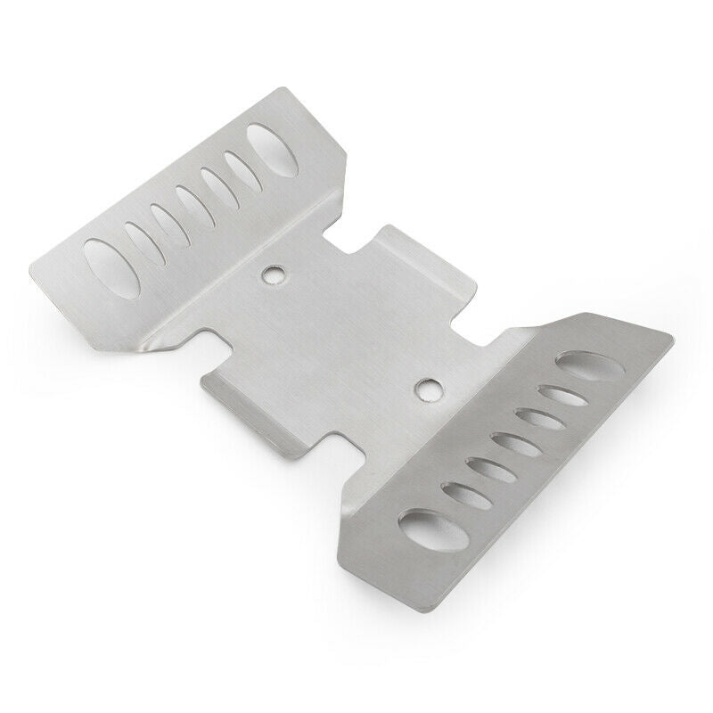 Stainless Steel Bottom Plate Protector Chassis Armor Skid Plate for 1/10 RC ClT2
