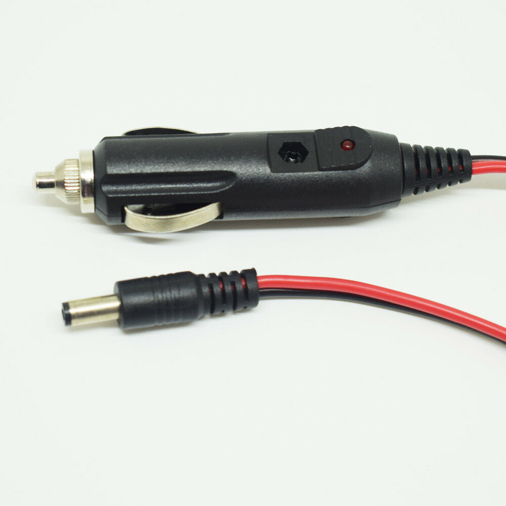 1pc 1.2M/4FT Car Cigarette Lighter Power Supply to DC Plug 5.5x2.1mm 5521 Cable