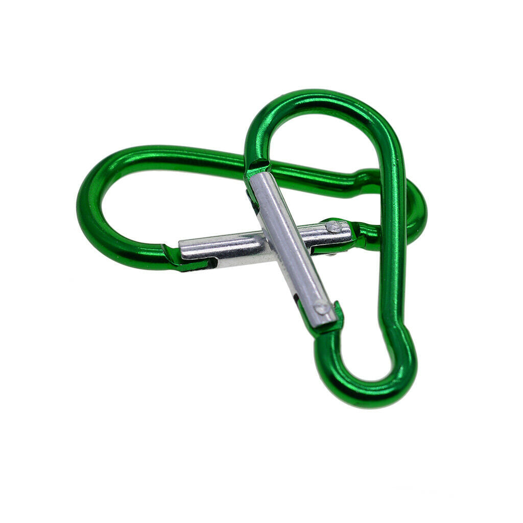 20x Rock Carabiner Screw Locking Aluminum Outdoor Climbing D-Shape Lock