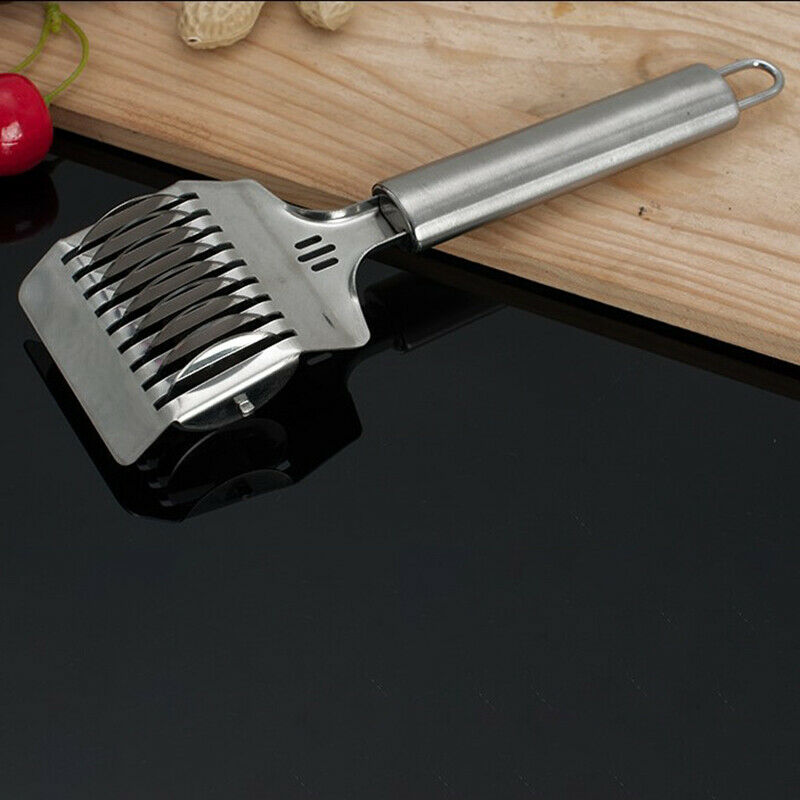 1PC Stainless Steel Spaghett Noodle Maker Lattice Roller Dough Cutter To.l8