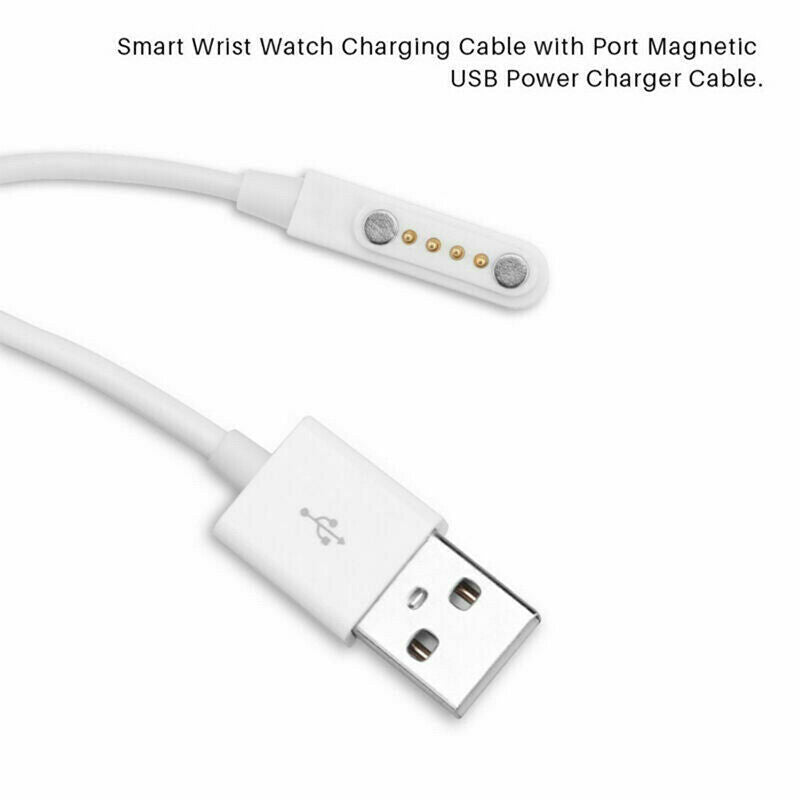 Magnetic Charger USB 2.0 Charging Cable Cord Power 4 Pin For Smart Watch .l8