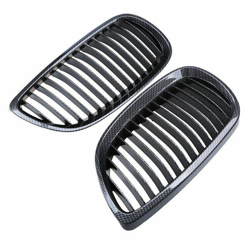 Carbon Fiber Bumper Radiator Kidney Grille For BMW E90 E92 M3 E93 3-Series 07-13
