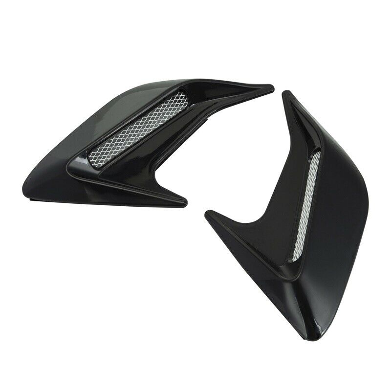 Pair Car Auto Bonnet Air Intake Flow Side Fender Vent Hood Scoop Cover Grilles