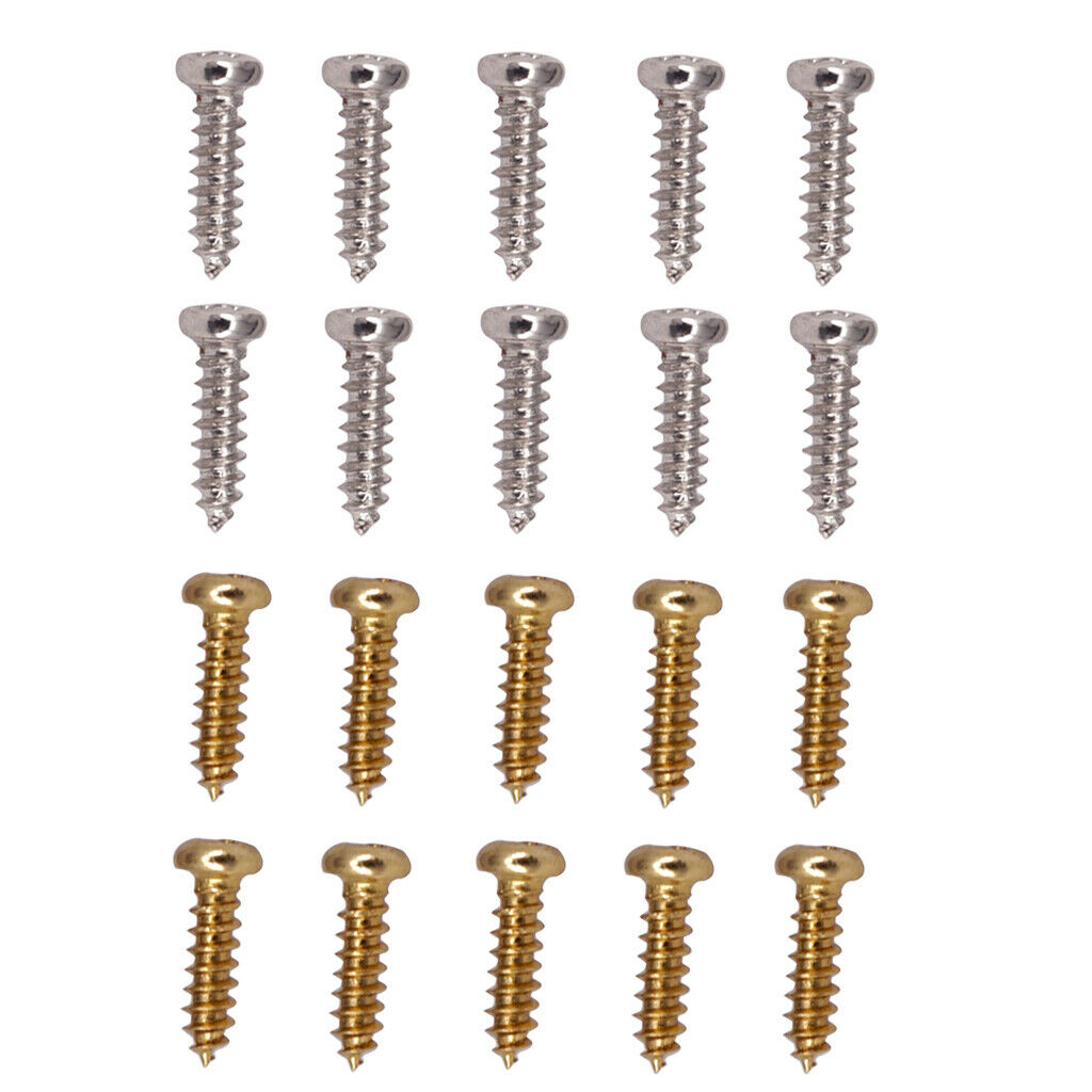 Pack of 100 Iron Tuning Key Mounting Screws for Electric Guitar Bass Accessory