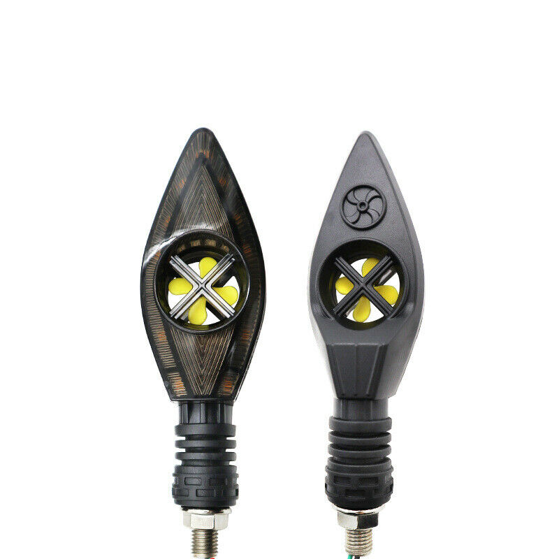 2PCS Motorcycle Scooter Bikes LED Turn Signal Light Indicator DRL Rear Tail Lamp