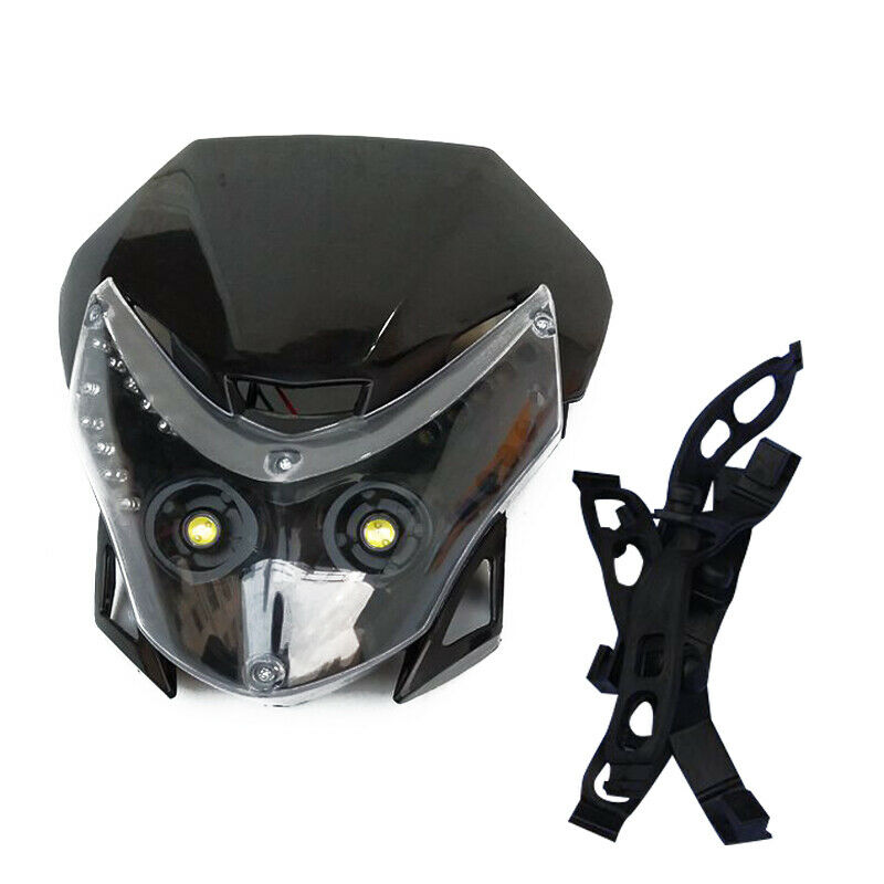 Motorcycle Front LED Headlight Fairing Light Cross-country Dual Street Fighter