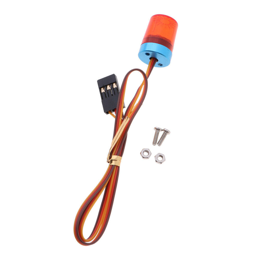 3pcs 1/10 RC Car Police 360 Degree Rotation Flash Bright LED Light DIY Part