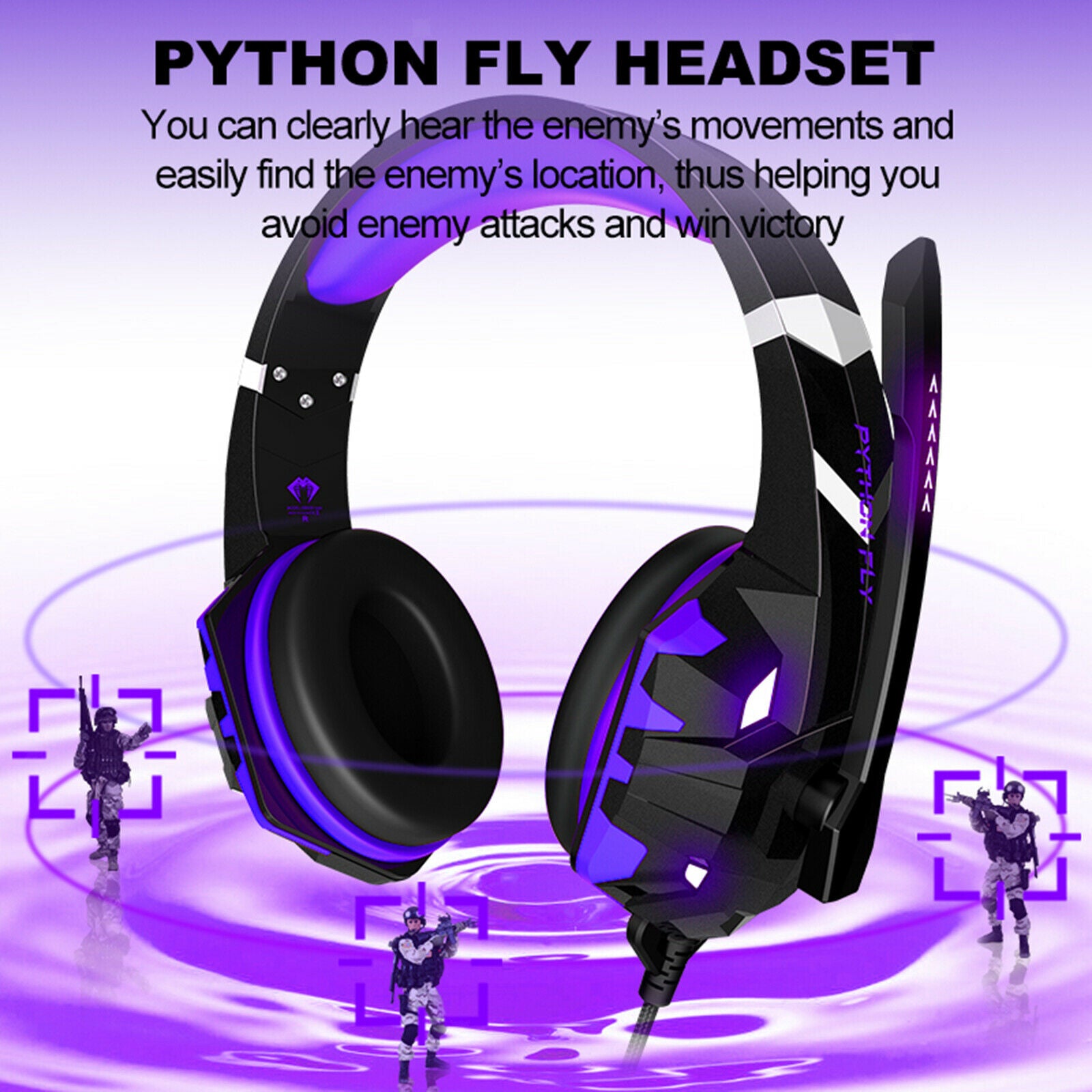 G9000MAX Wired Gaming Headset with Mic LED Light Volume Control for Nintendo