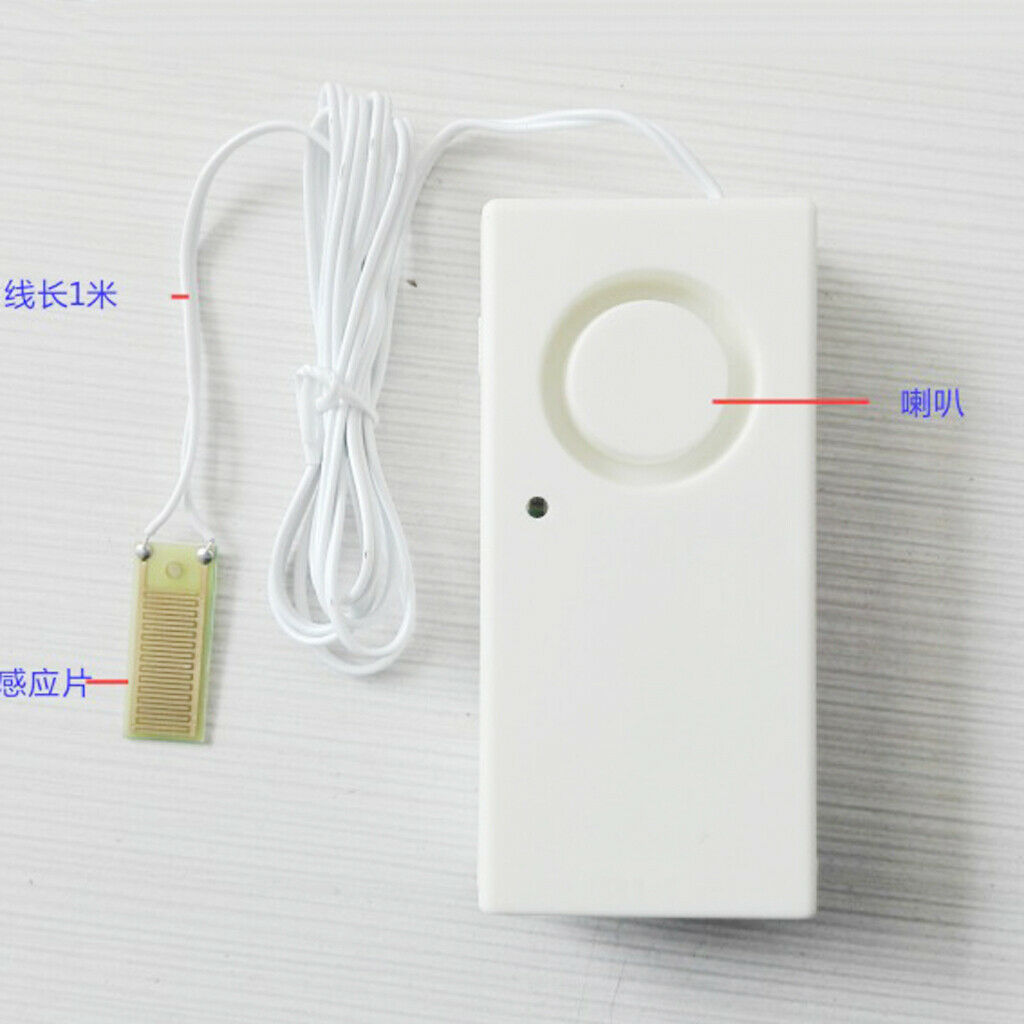 Home Water Leakage Alarm Detector Overflow Alert 120db for Bathroom Kitchen